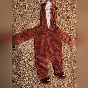 Carters Bear Winter Zip Up, Size 3m